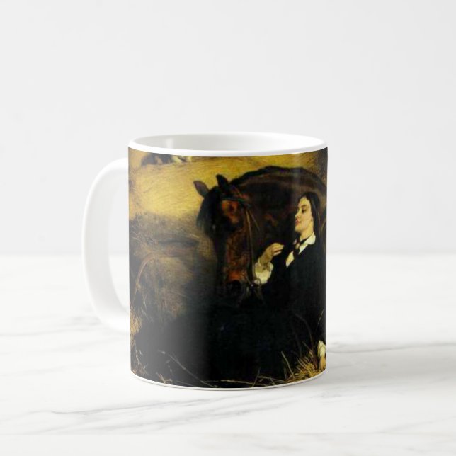 Frauen und Pferd Kaffeetasse (Vorderseite Links)