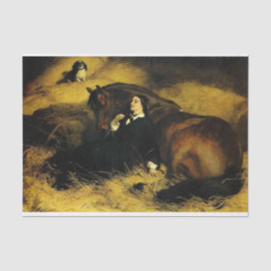 Frauen und Pferd Seidenpapier