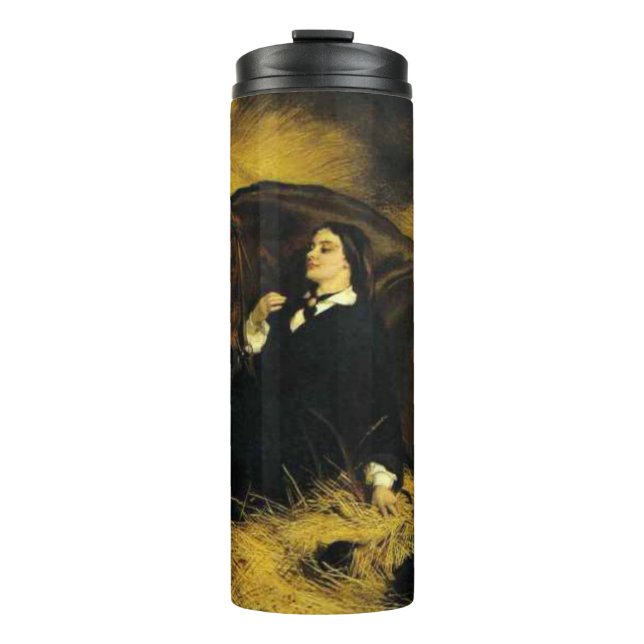 Frauen und Pferd Thermosbecher (Vorderseite)