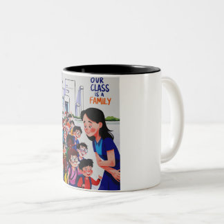 Frauen Unsere Klasse ist eine Familie Zweifarbige Tasse