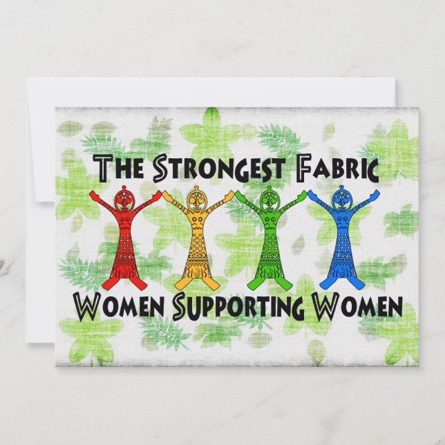 Frauen unterstützen Frauen Einladung (Vorderseite)