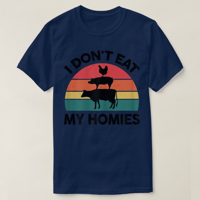 Frauen Vegan-Shirt, ich esse meine Heime nicht T-Shirt (Design vorne)
