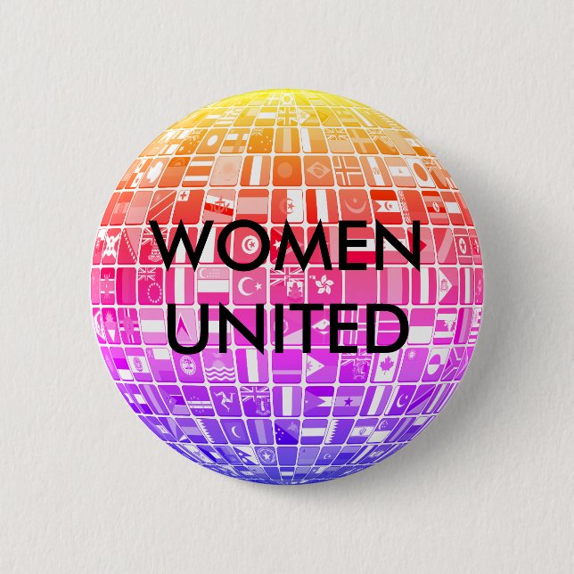FRAUEN VEREINIGTES Design 5 Button (Vorderseite)