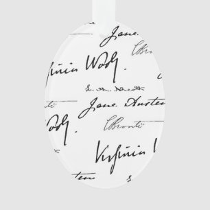 Frauen-Verfasser doppelseitig Ornament