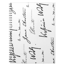 Frauen-Verfasser Notizblock