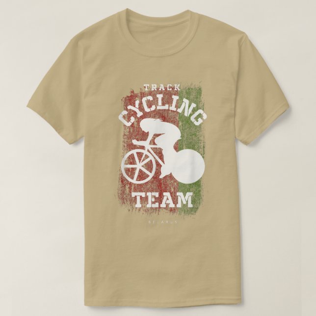 Frauen verfolgen Radfahren Weißrussland Road Fahrr T-Shirt (Design vorne)