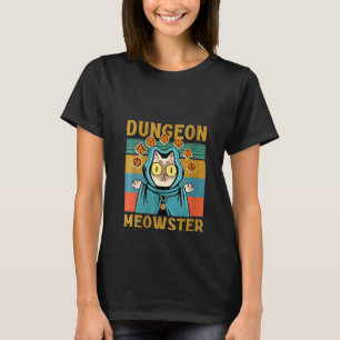 Frauen Verlies Meowster Lustiger Gamer Katze T-Shirt
