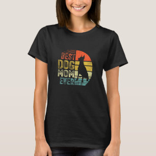 Frauen Vintag Doberman Best Dog Mama je Mutter T-Shirt