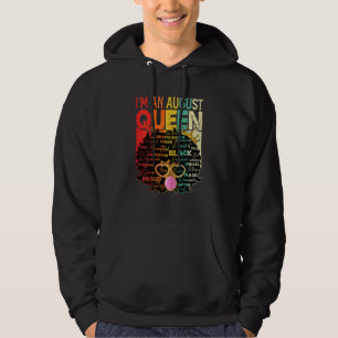 Frauen Vintag Melanin Afro August Queen Black Sein Hoodie