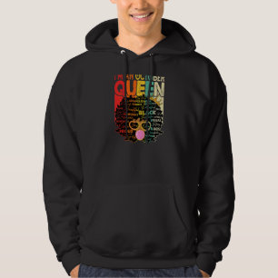 Frauen Vintag Melanin Afro Oktober Queen Black H Hoodie