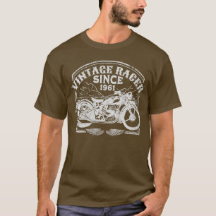 Frauen Vintag Racer Seit 1961 Retro Motorrad T-Shirt