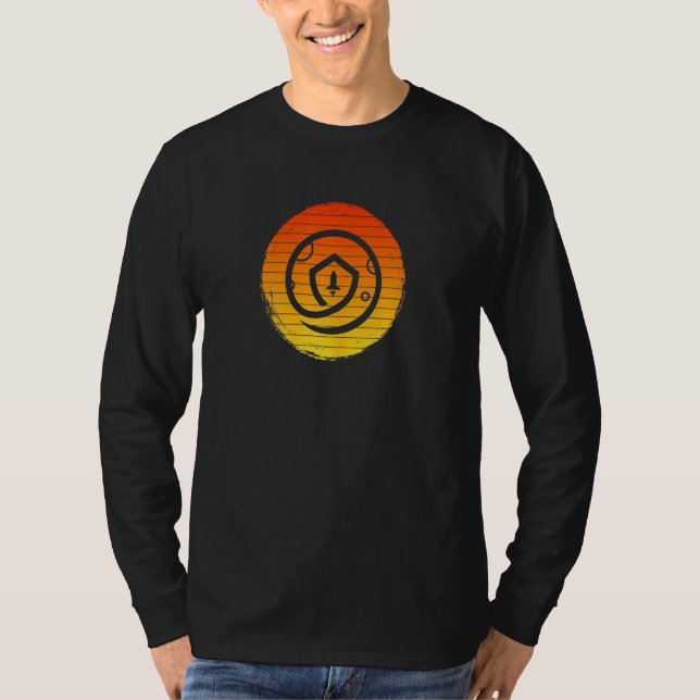 Frauen Vintag Retro Safemoon Kryptowährung T-Shirt (Vorderseite)