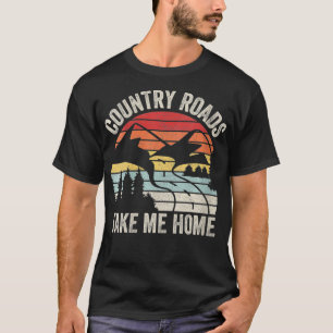 Frauen Vintage Retro-Landstrassen bringen mich Zuh T-Shirt