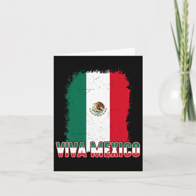 Frauen Viva Mexico Flagge Männer Kinder Junge Mexi Karte (Vorderseite)