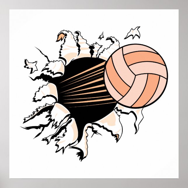 Frauen-Volleyball durchstreifen Poster (Vorne)
