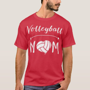 Frauen Volleyball Geschenk Printmütter Volleyball T-Shirt
