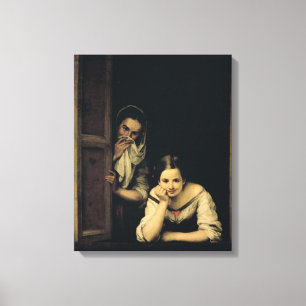 Frauen von Galizien am Fenster, 1670 Leinwanddruck