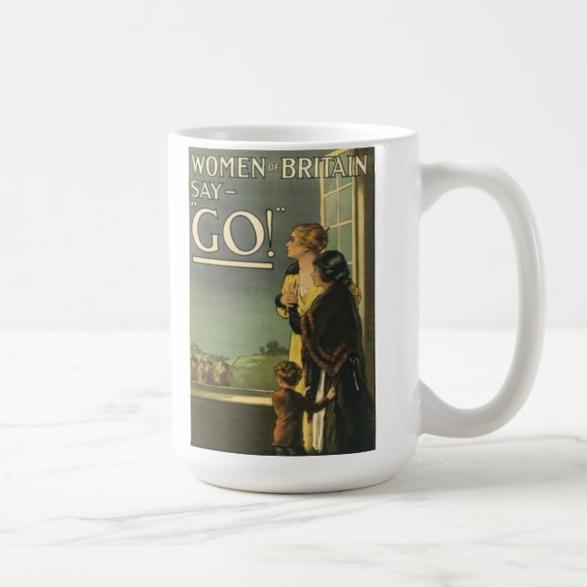 "Frauen von Großbritannien sagen gehen" Tasse (Rechts)