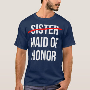 Frauen von Schwester zu Trauzeugin Hochzeit Bridal T-Shirt