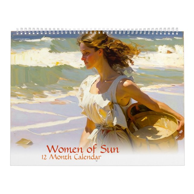 Frauen von Sun 12 Month Calendar (geteilte Seiten) Kalender (Titelbild)