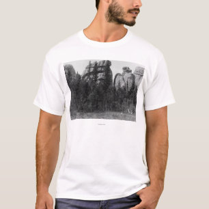Frauen vor See Harney ragt Fotografie empor T-Shirt