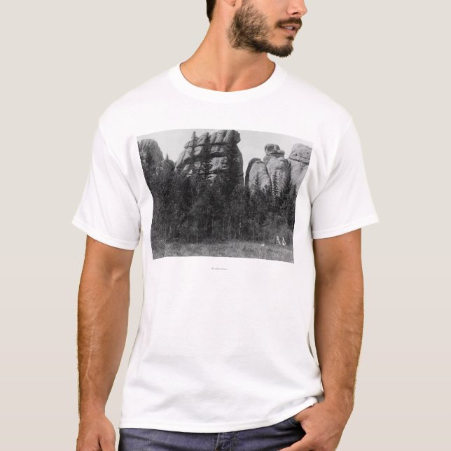 Frauen vor See Harney ragt Fotografie empor T-Shirt (Vorderseite)