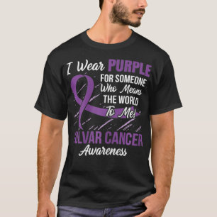 Frauen-Vulvakrebs-Schleife  Jemand, der etwas bede T-Shirt