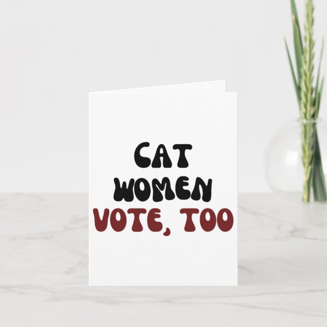 Frauen wählen Kamala Harris für Präsidentin Electi Karte (Vorderseite)
