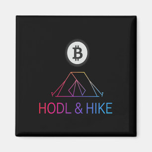 Frauen Wanderabenteuer Wandern Blockchain Sats Bef Magnet