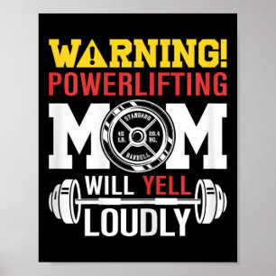 Frauen warnen kraftvolle Mama Will Yell Louly W Poster