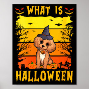 Frauen was ist halloween Welpe Poster