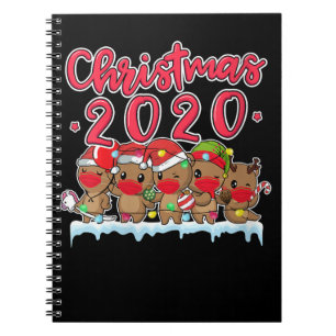 Frauen Weihnachten 2020 Otters Gesicht Maske Otter Notizblock