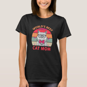 Frauen Welten Beste Katzen Mama je Kitten Hausmutt T-Shirt
