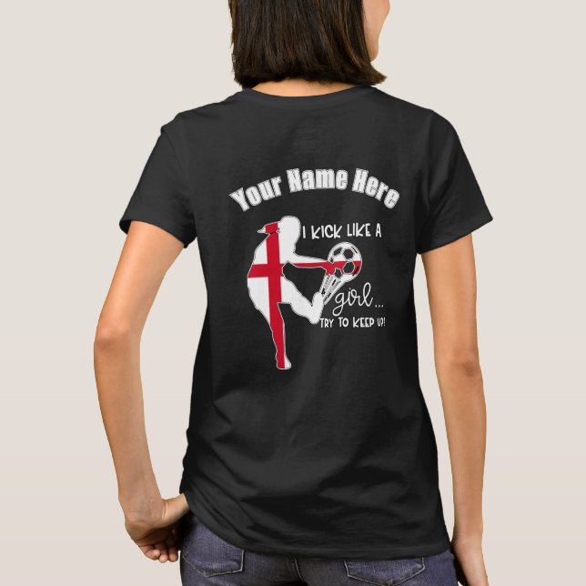 Frauen Weltmeisterschaft 2023 Team England T-Shirt (Rückseite)