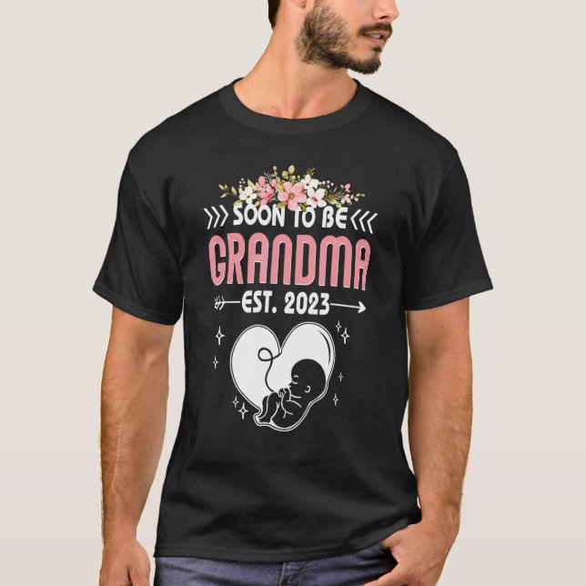 Frauen werden bald Oma 2023 zum ersten Mal T-Shirt (Vorderseite)