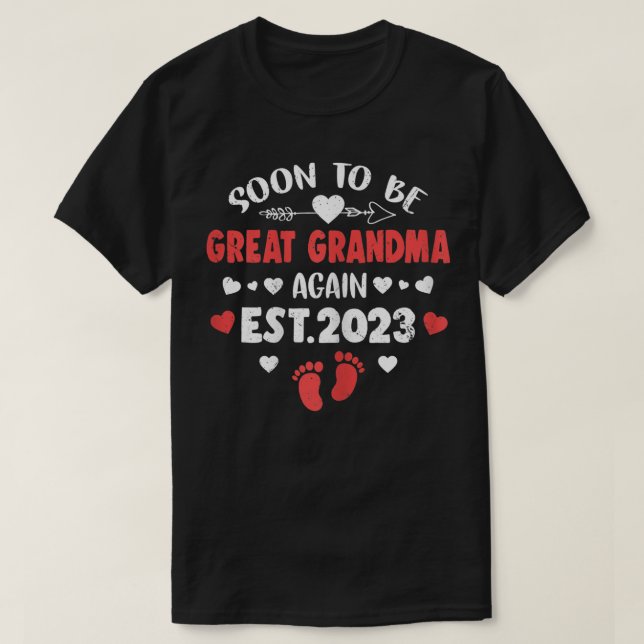 Frauen werden bald wieder großartig Großmutter für T-Shirt (Design vorne)