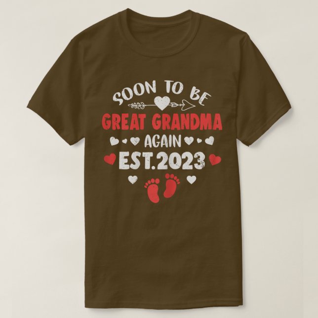Frauen werden bald wieder großartig Großmutter für T-Shirt (Design vorne)