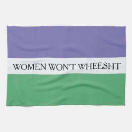 Frauen werden sich nicht überlegen geschirrtuch