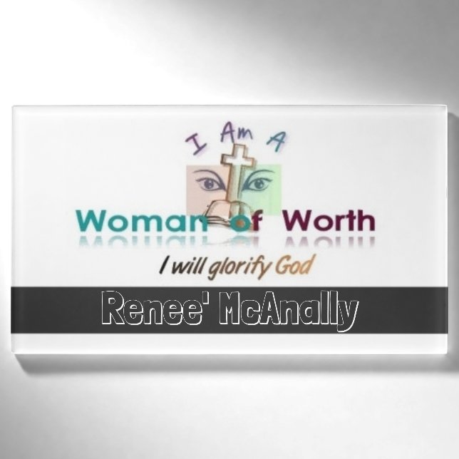 Frauen wert des NamensAbzeichens Namenschild (Vorderseite)