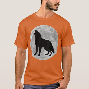 Frauen Werwolf Halloween Vollmond Gruseliger Wolf T-Shirt