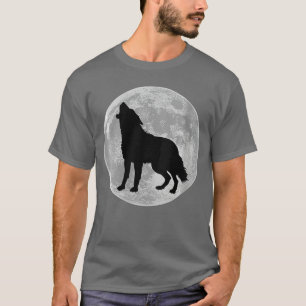 Frauen Werwolf Halloween Vollmond Gruseliger Wolf T-Shirt