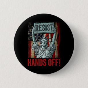 Frauen widerstehen der Freiheitsstatue Button