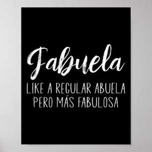 Frauen wie eine regelmäßige Abuela Para Fabuela Mu Poster