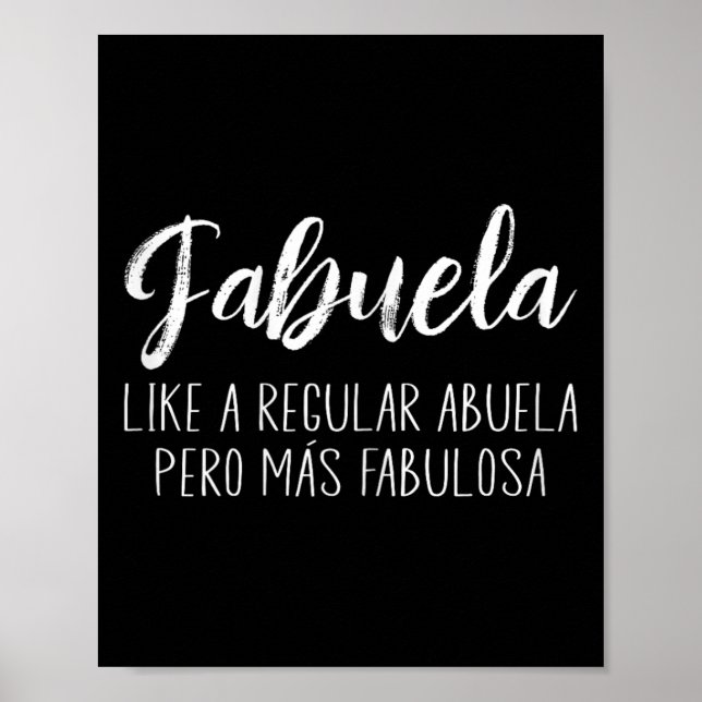 Frauen wie eine regelmäßige Abuela Para Fabuela Mu Poster (Vorne)