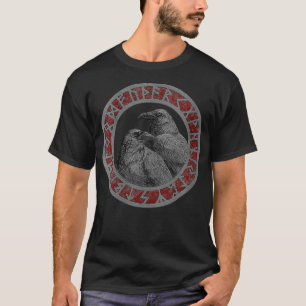 Frauen Wikinger Nordische Mythologie Vegvisir Rune T-Shirt
