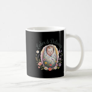 Frauen Wildblume Arbeit & Amp; Krankenversicherung Kaffeetasse