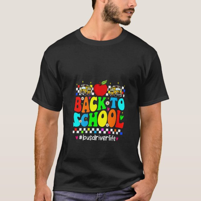 Frauen willkommen in der Schule Groovy Kostümschul T-Shirt (Vorderseite)