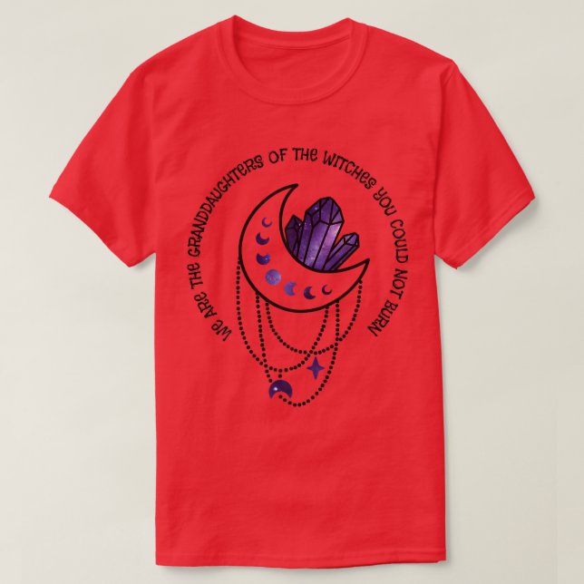 Frauen, wir sind die Enkeltöchter der Hexen, T-Shirt (Design vorne)