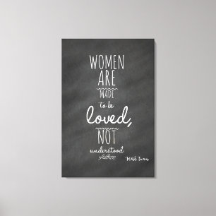 Frauen wollen ein beliebtes Mark-Twain-Angebot Leinwanddruck