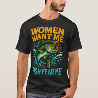 Frauen wollen mich, Fische fürchten mich – Lusti T-Shirt